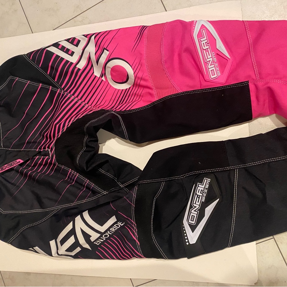 O'Neal Women’s Pink and Black MX Pants
